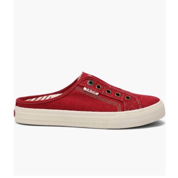 Taos Red Canvas Slip on Kicks - Picture 2 of 5